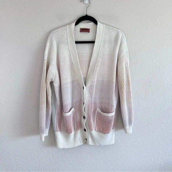 Missoni Women's Ombre Rib-Knit Oversized Cardigan Sweater - Picture 2 of 13